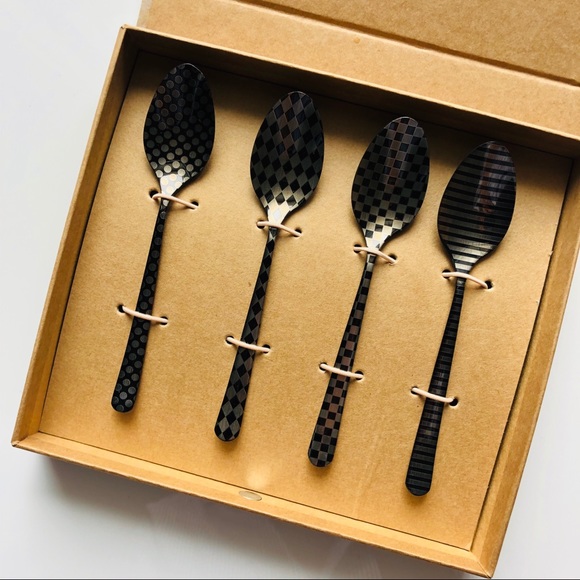 MacKenzie Childs set of 4 teaspoons limited - Picture 4 of 6